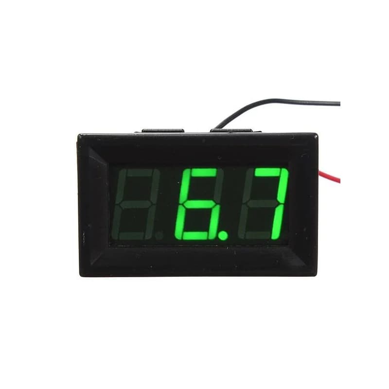 Digitálny voltmeter 3,2V - 30V, zelené podsvietenie