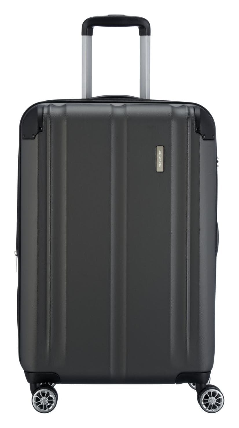 Stredný škrupinový kufor Travelite City 4w M Anthracite