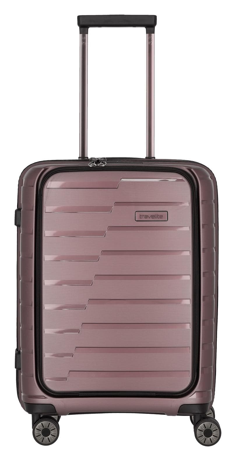 Palubný kufor na notebook Travelite Air Base 4w S Front pocket Lilac