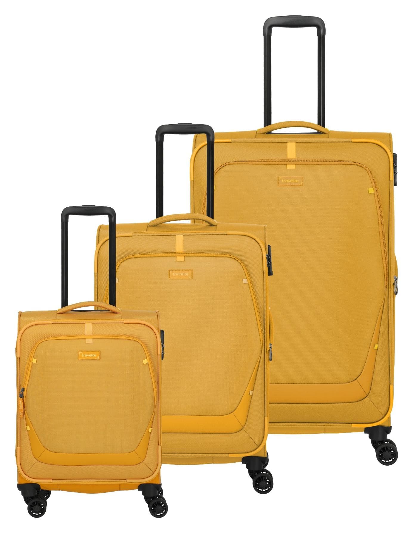 Sada cestovných kufrov Travelite Umbria S,M,L Golden Glow