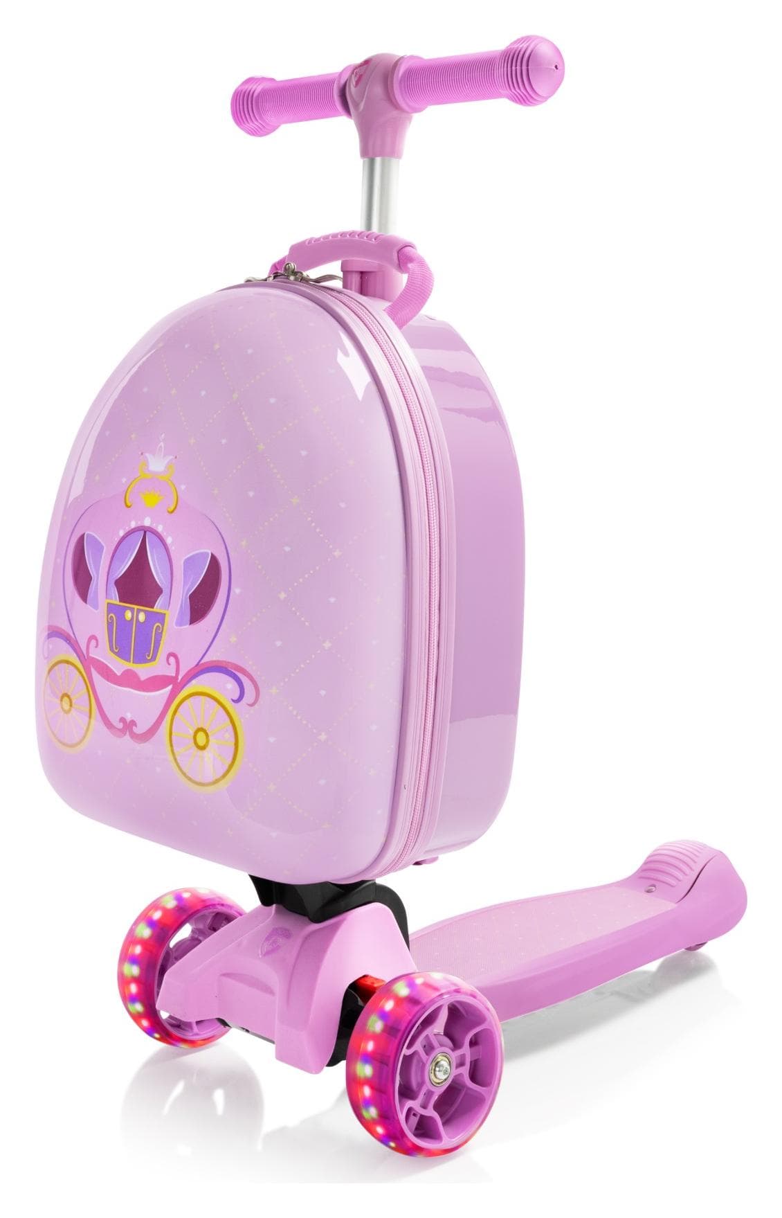 Detská kolobežka s ruksakom Heys Turbo Tots Scooter Royal Carriage