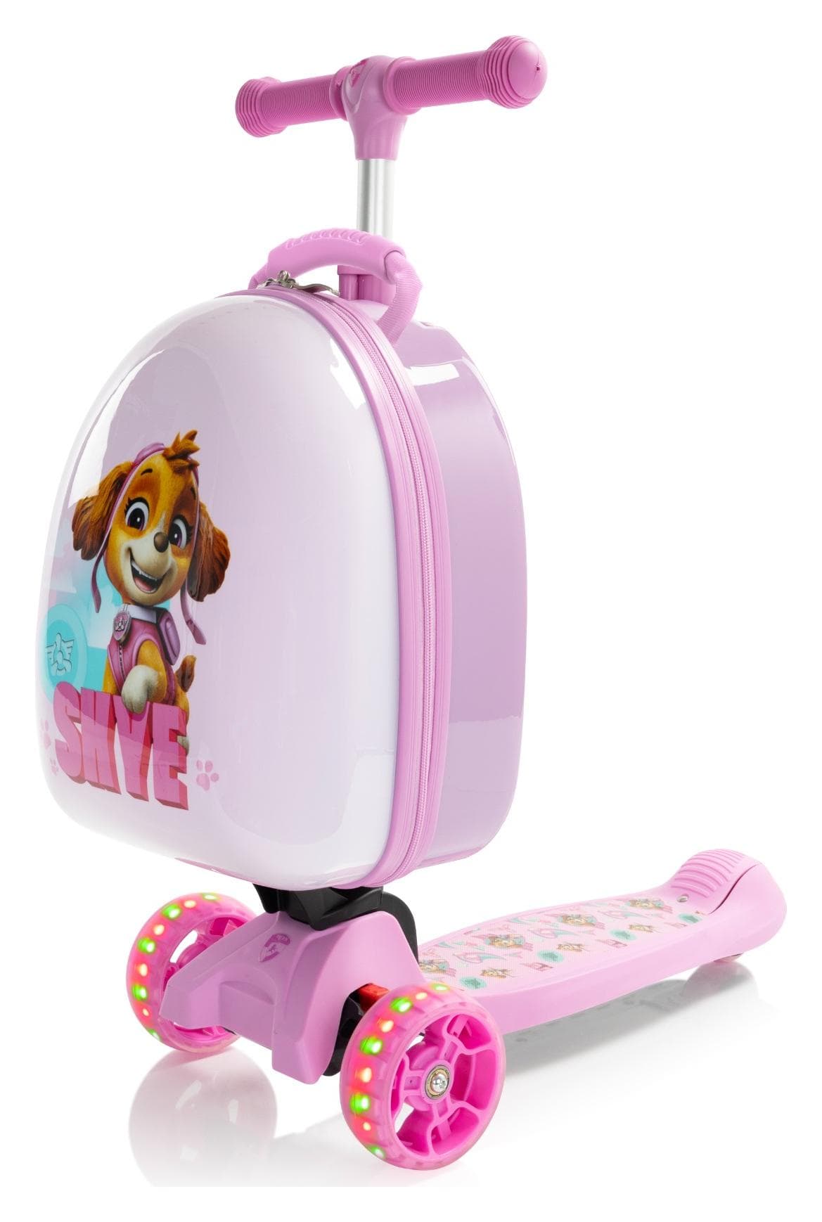 Detská kolobežka s ruksakom Heys Turbo Tots Scooter Paw Patrol Pink