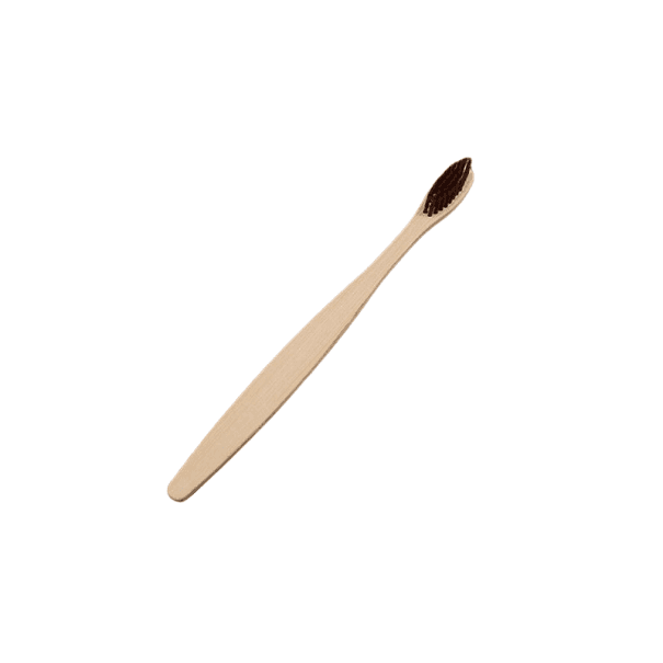 Bambusová zubná kefka hnedá