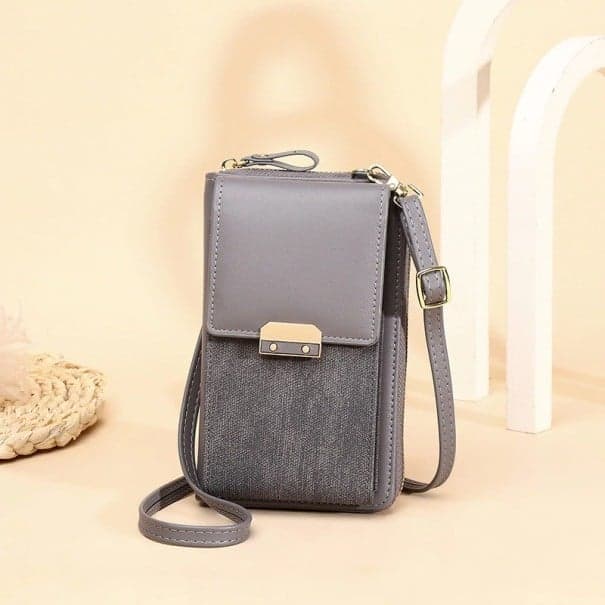 Dámska crossbody kabelka M1018 sivá