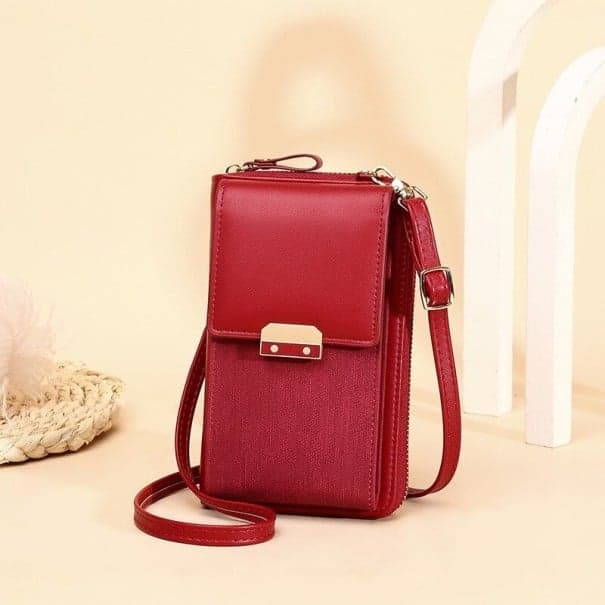 Dámska crossbody kabelka M1018 vínová