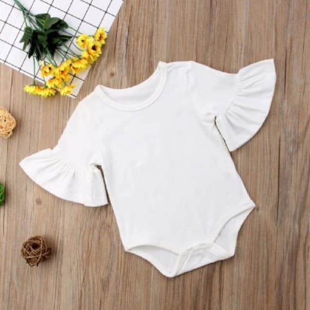 Dojčenské body N770 biela 6-9 mesiacov