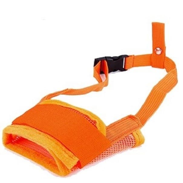 Fixačný náhubok pre psov oranžová M