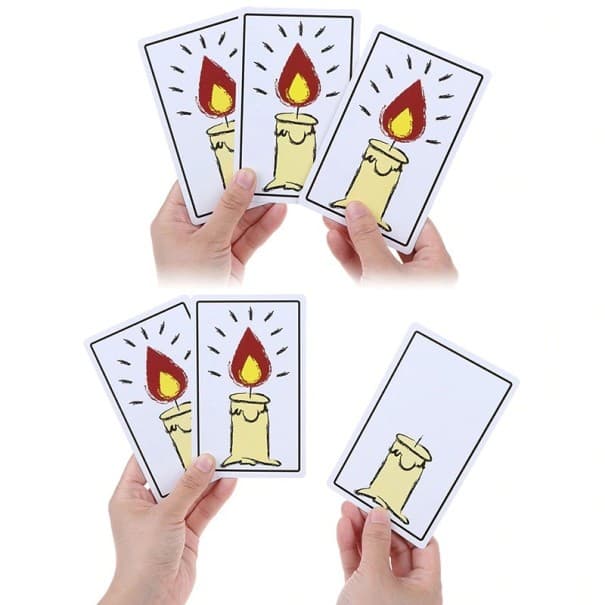 Kúzelnícke karty so sviečkou