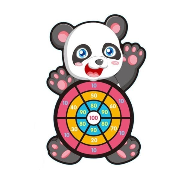 Terč na suchý zips panda
