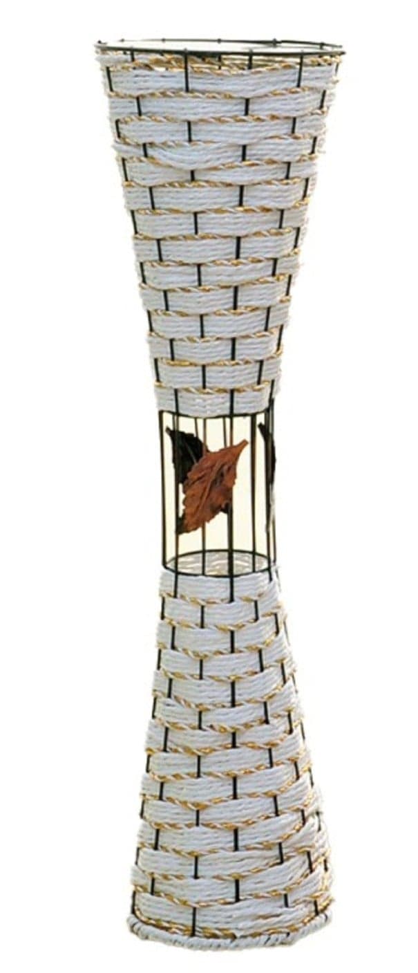 Váza 58 cm biela