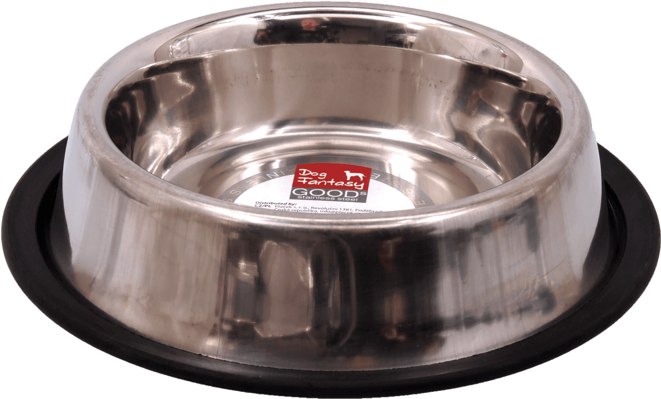 Dog Fantasy miska s gumou 21 cm 0,49 l nerez