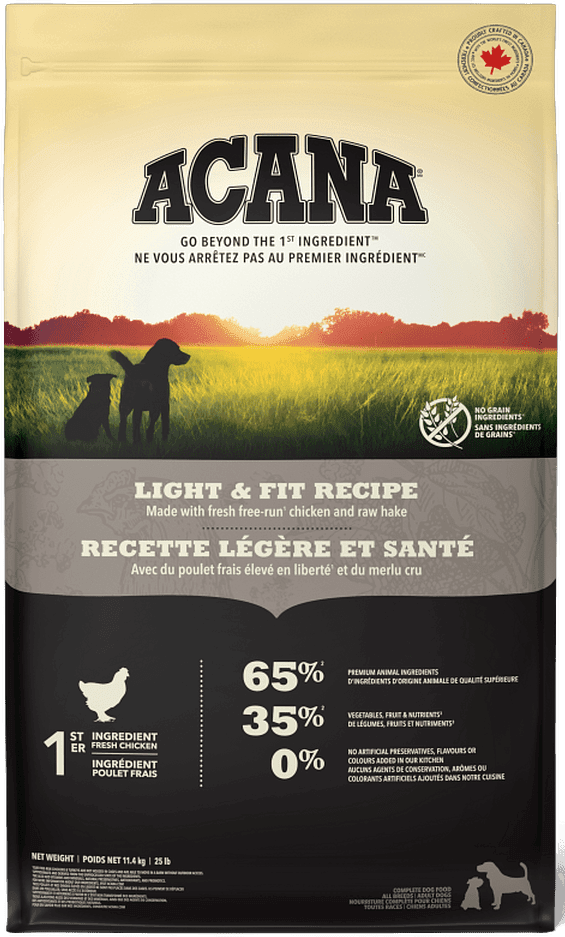 Krmivo Acana Light & Fit Recipe 11,4 kg