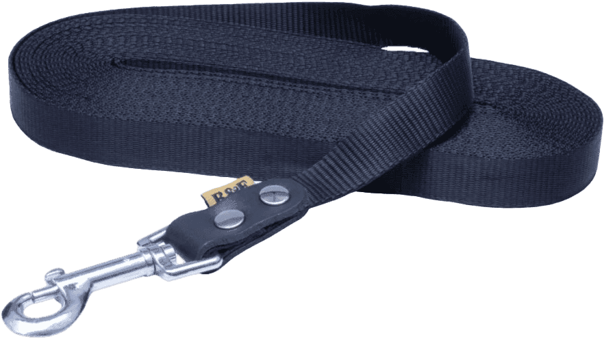 Bafpet vodidlo stopovacie nylon popruh čierne  2,5 x 15 m
