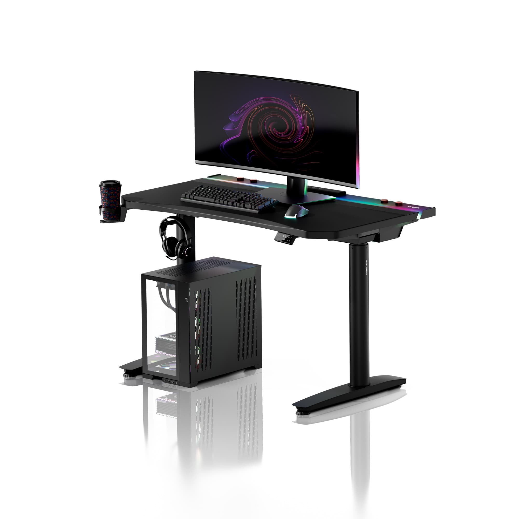 Čierny elektrický herný stôl Diablo X-Forge 1200