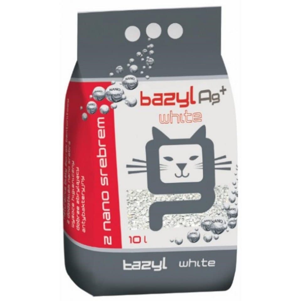 BAZYL Ag+ Compact White 20 L podstielka pre mačky s nanostriebrom