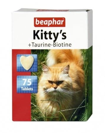 BEAPHAR Kitty`S tabletky pre mačky s taurínom a biotínom 75 ks.