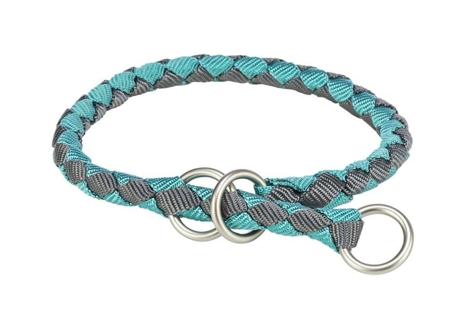 TRIXIE Cavo Sťahovací obojok pre psov XS–S: 25–31 cm / ø 12 mm aqua/grafit