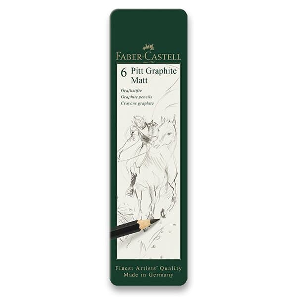 Grafitová ceruzka Faber-Castell Pitt Graphite Matt súprava 6 ks
