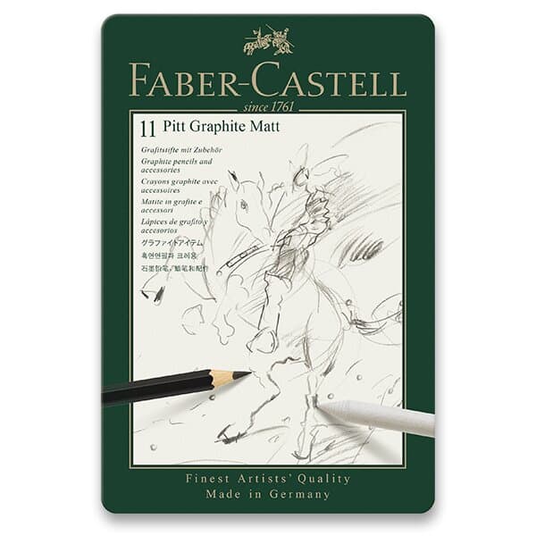 Grafitová ceruzka Faber-Castell Pitt Graphite Matt súprava 11 ks