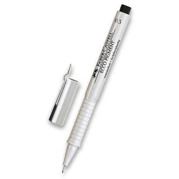 Popisovač Faber-Castell Ecco Pigment 0,3 mm, čierny
