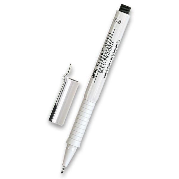Popisovač Faber-Castell Ecco Pigment 0,8 mm, čierny