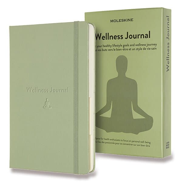 Zápisník Moleskine Passion Wellness Journal - tvrdé dosky L, zelený