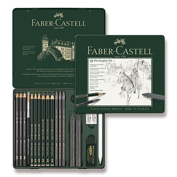 Grafitové ceruzky Faber-Castell Pitt Graphite súprava 19 ks