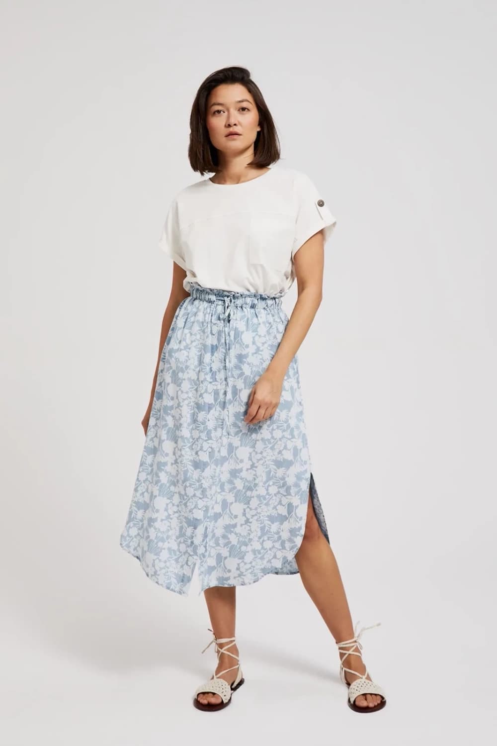 Marisse Women's Skirt L-Sc-4316 L.Blue