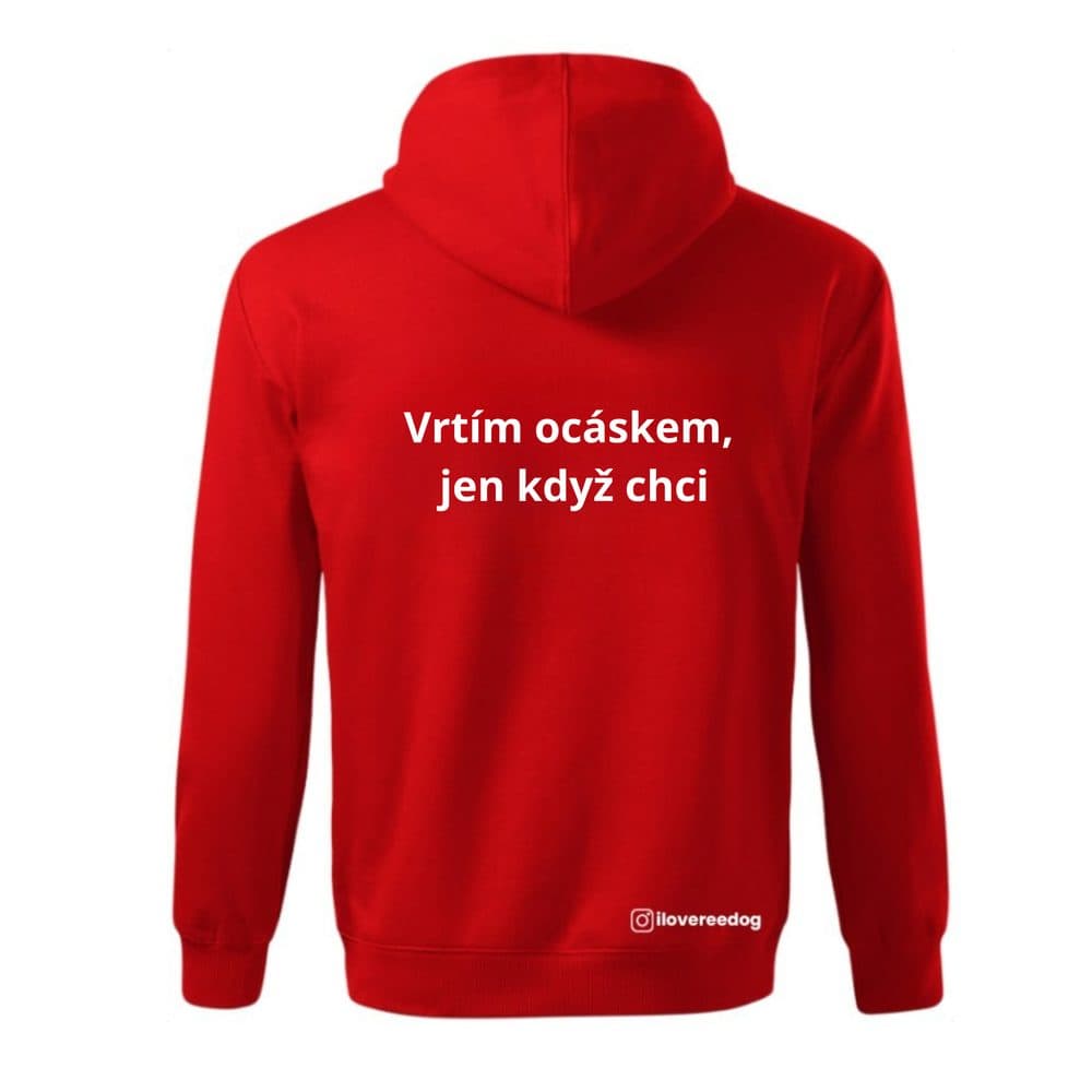 Reedog mikina červená „Chvostík“ | Doplnky pre pánov - XL