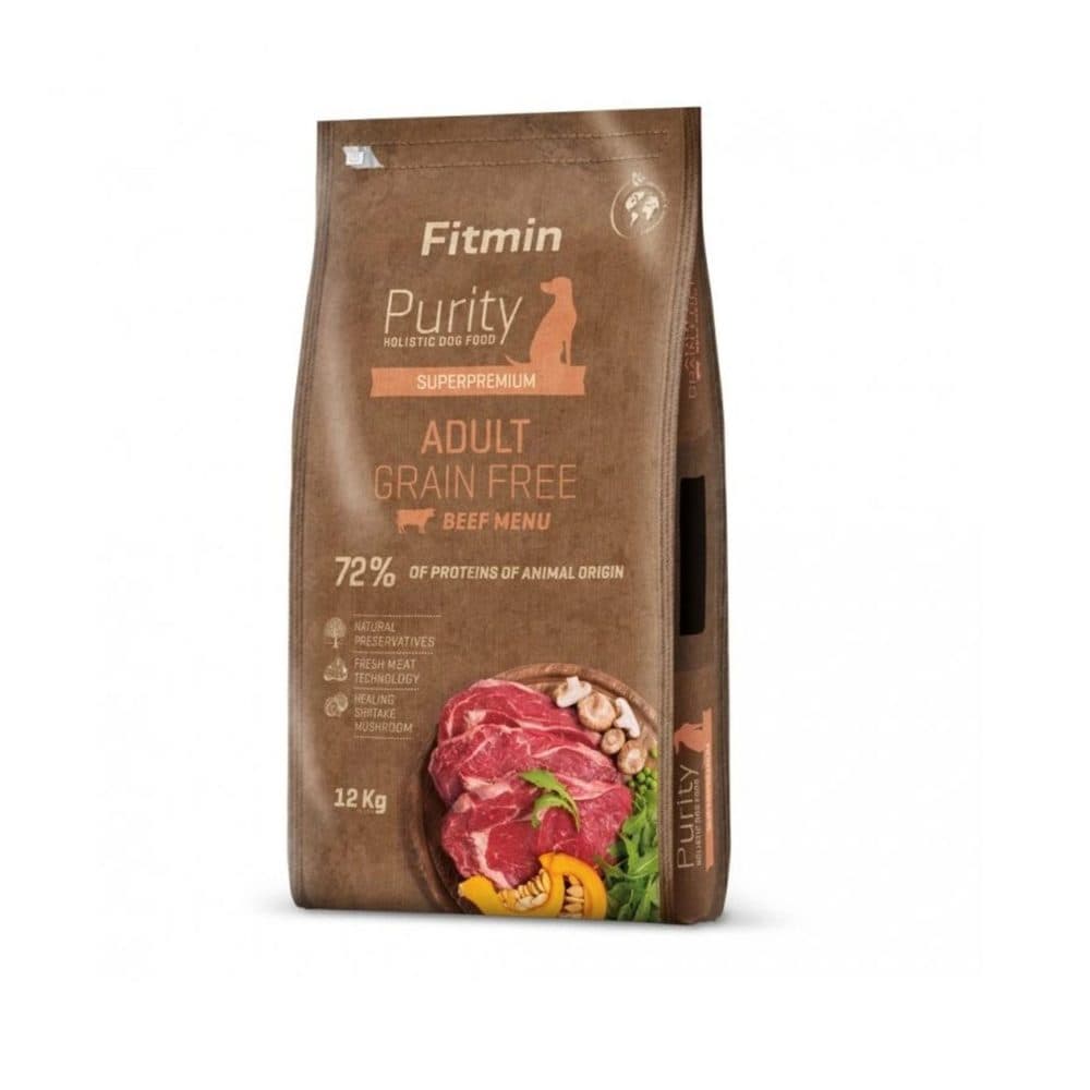 Expirácia do 1. 5. 2026: Fitmin Dog Purity GF Adult Beef 12 kg | Granule pre psy
