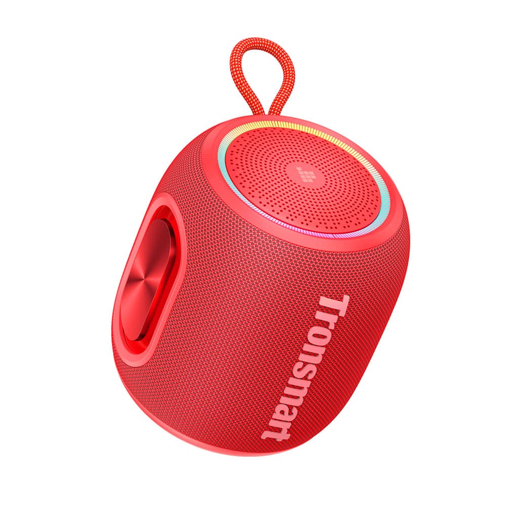 Prenosný vonkajší reproduktor Tronsmart T8 Mini, výstup 16 W, výdrž batérie až 20 hodín, vodeodolný podľa IPX7 - červený