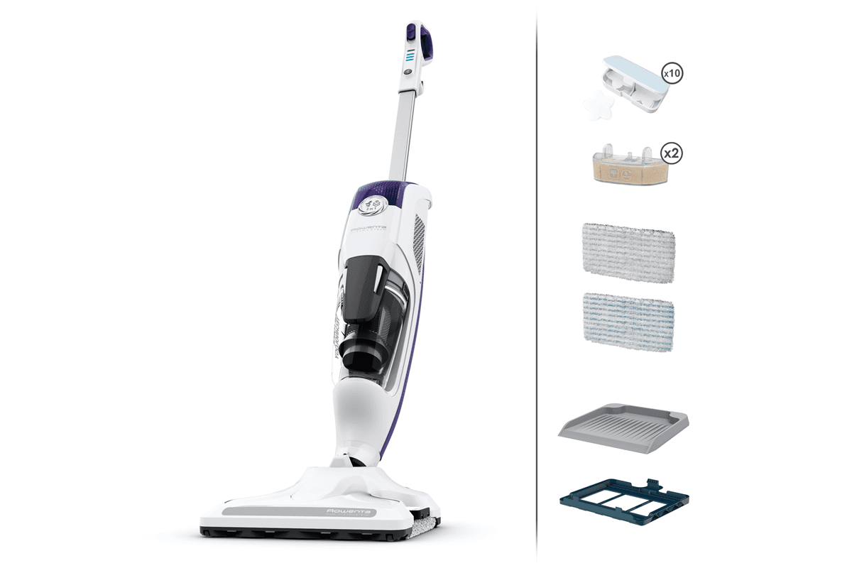Vysávač s parným mopom Rowenta Clean & Steam Revolution RY7731WH