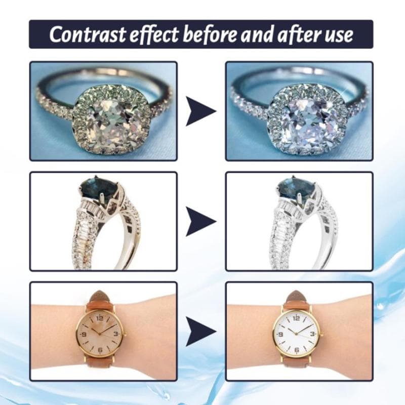 Čistič šperkov Odstraňovač zafarbenia Diamanty Farba Zlato Šperky Škvrna Čistý Sprej 30ml