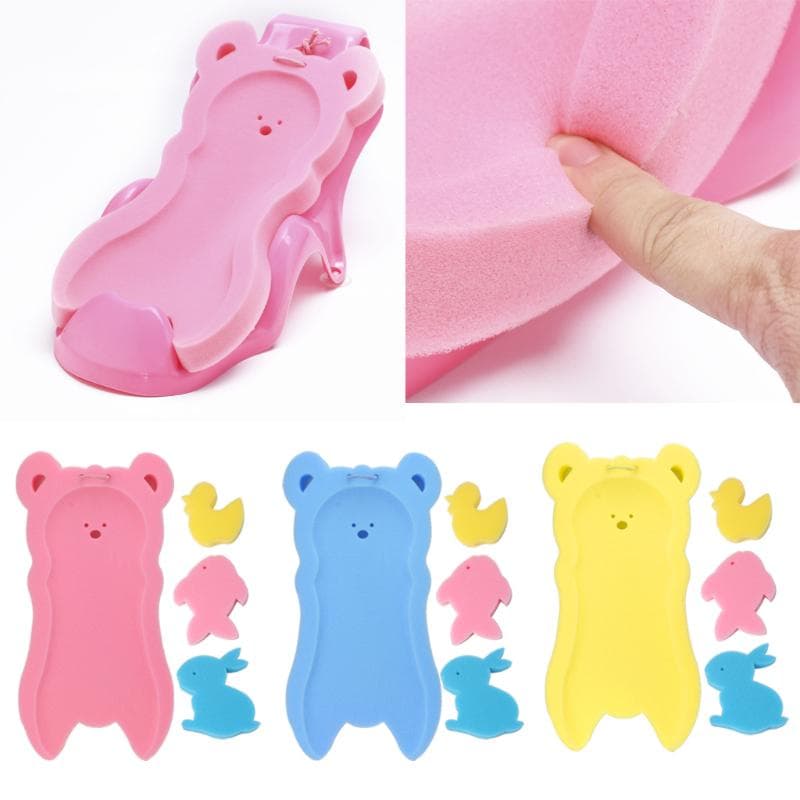 Newborn Baby Protišmyková špongia Vanička Vanička Vanička Vanička Sprcha Baby Care ružová