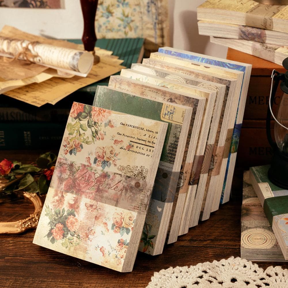 100ks matný umelecký papier s vesmírnou tematikou, 120g/m2 | Retro planetárne návrhy pre koláže, scrapbooking a kreatívne projekty ružová