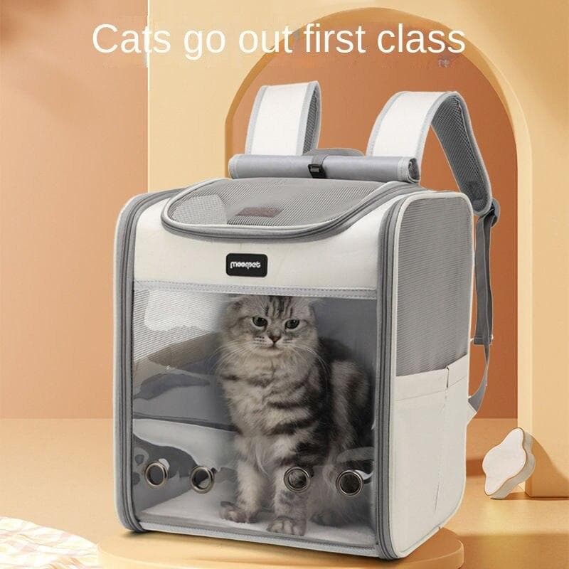 Cat Bag Double-Shoulder Pet Portable Large Capacity Dog Small and Medium-Sized Dogs Foldable Breathable Summer Cat Diaper Bag