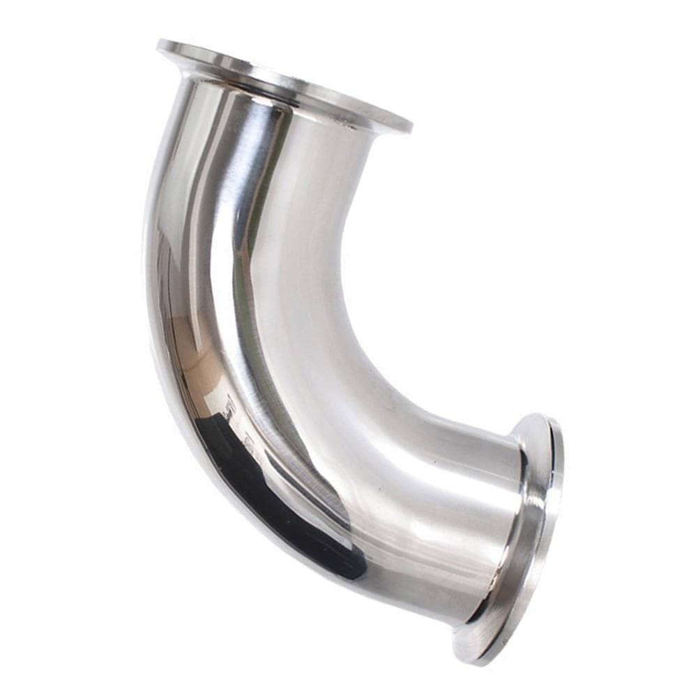 Hygienické koleno kompatibilné s tri-clamp spojkou, v pravouhlom pripojení