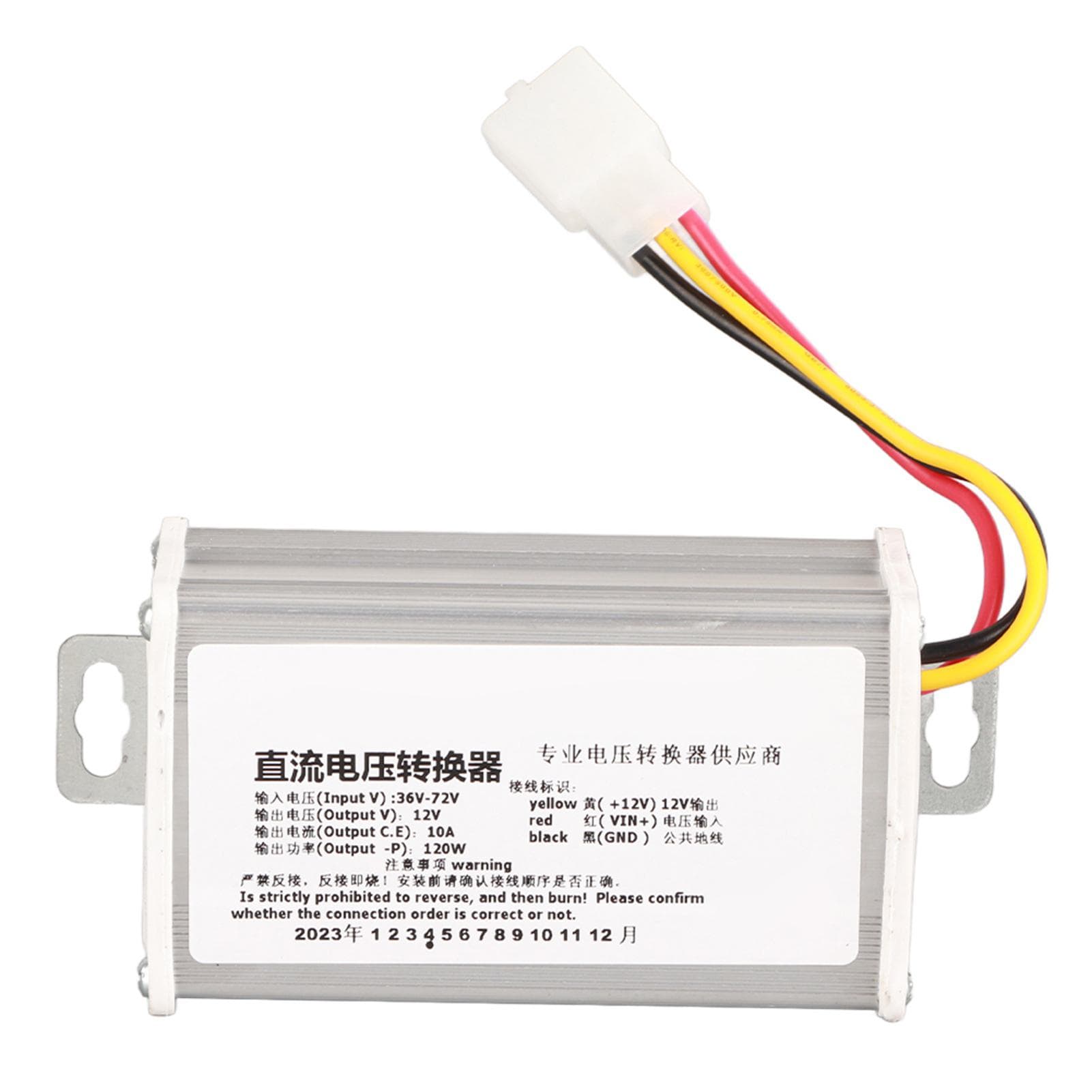 DC 36V?72V na 12V 10A 120W Menič Adaptér Transformátor pre Elektrickú Kolobežku