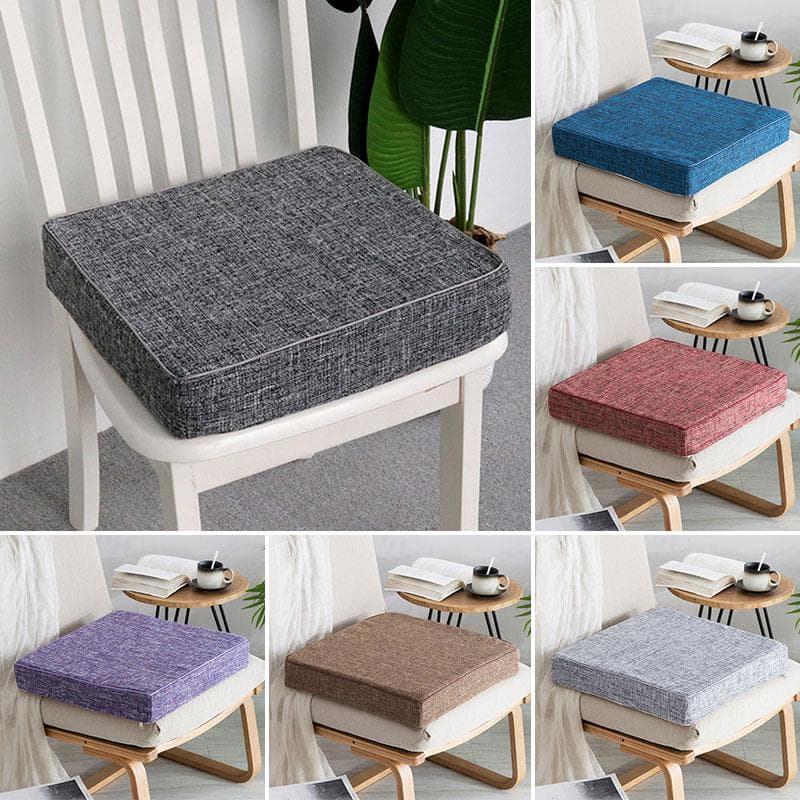 1PC Zabuton Podložka na sedenie Štvorcová podlaha Tatami Meditačná podložka Podložka na stoličku Futon vínovo červenej farby