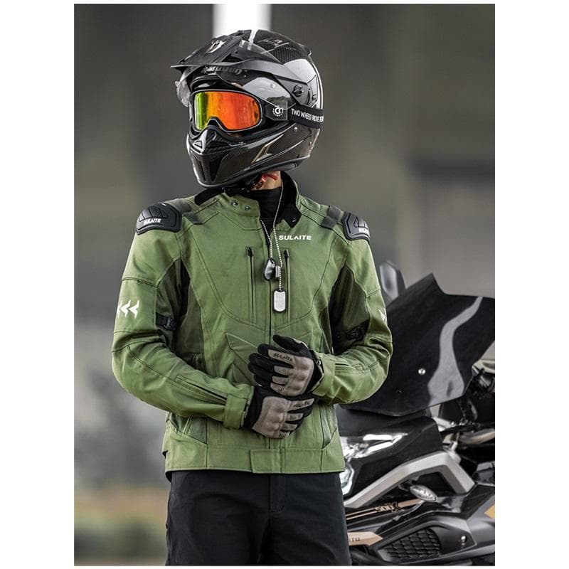 Letný Motocyklový Oblek Priedušné Motocyklové Vybavenie Pánska Súprava Bundy a Nohavíc Viacnásobná Ochrana Motocyklový Pretekársky Oblek