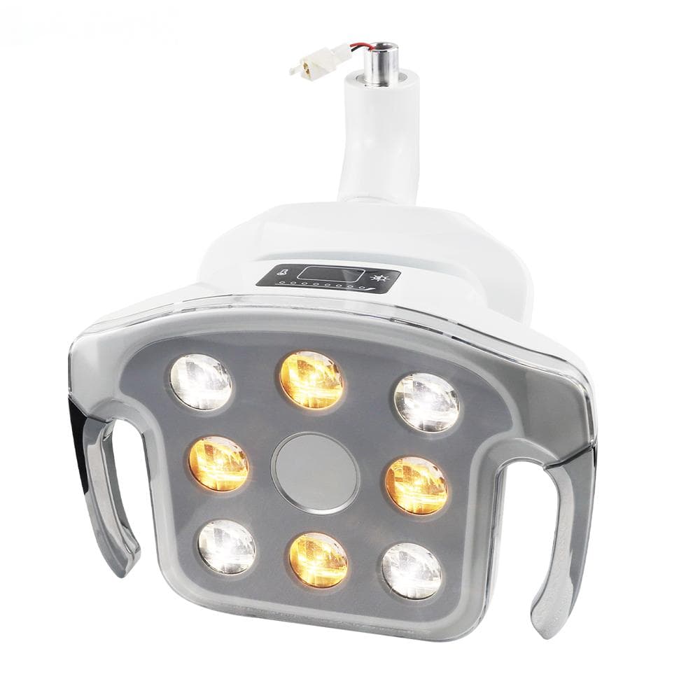 8 LED Žiarovka Zubná Orálna Lampa Zubár Operačné Svetlo Nastaviteľná Teplota Farby Senzorový Spínač Orálne Svetlo pre Zubárske Kreslo