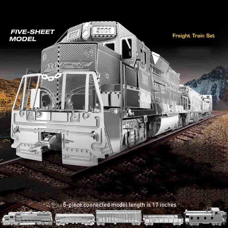 3D Puzzle Diy Train Sada trojrozmerných modelov Kombinácia Puzzle pre dospelých Trojrozmerné puzzle