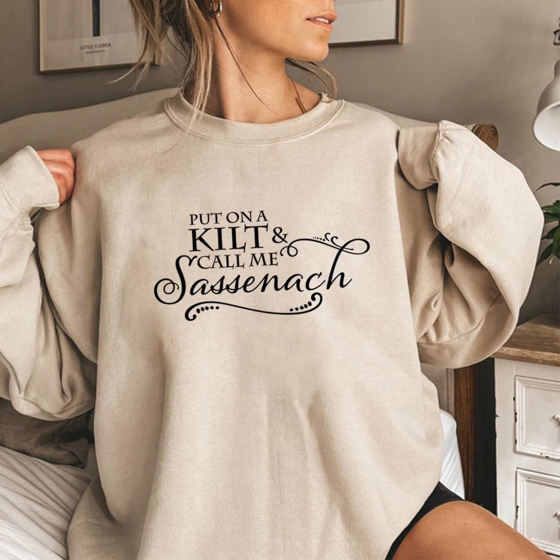 Oblečte si Kilt a zavolajte mi Sassenach Mikina Outlander Book Series Sweat Jamie Fraser Mikiny s kapucňou Dámske mikiny Top s dlhým rukávom cm