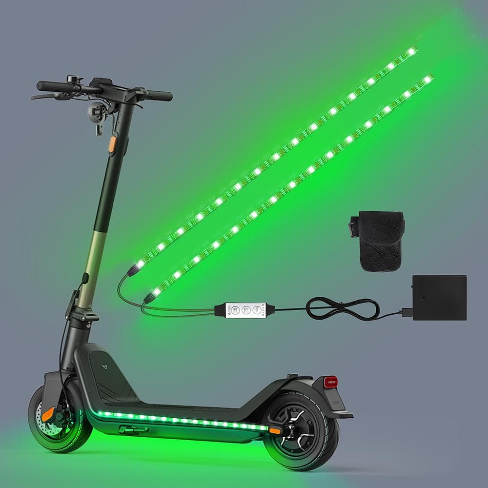 RGB LED páskové svetlá pre skúter a bicykle Bezpečnostné výstražné svetlá, Batériové svetlá pre nočnú jazdu Vonkajšie preteky