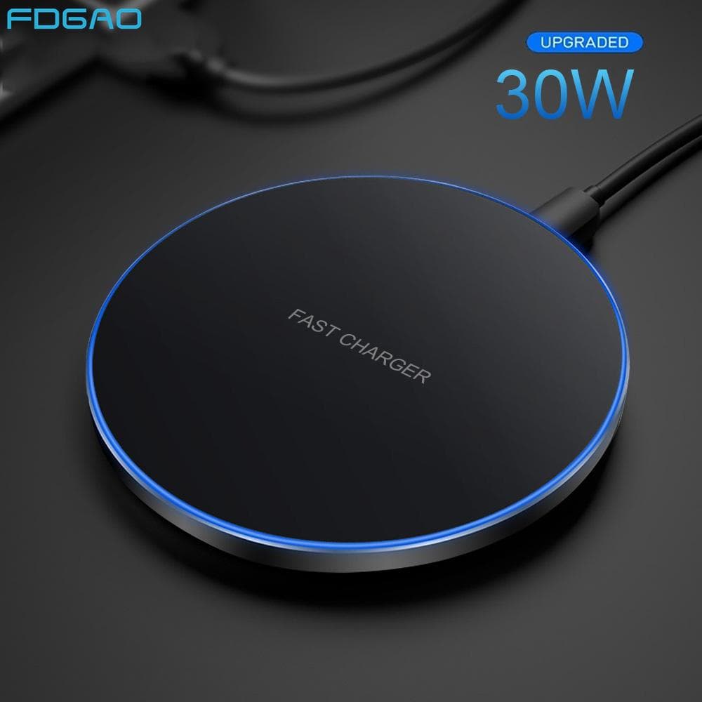 30w rýchla bezdrôtová nabíjačka pre Samsung S22 S21 Note 20 10 Indukčná nabíjacia podložka typu C pre iPhone 14 13 12 11 Pro Xs Xr X 8