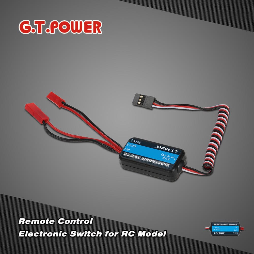 Elektronický spínač na diaľkové ovládanie GTPOWER pre RC lietadlo vrtuľník