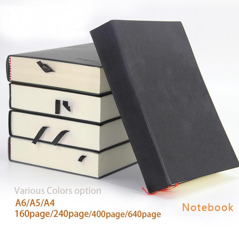 640/400/240/160 strán Ultra Thick Line študentský diár Zápisník Kancelárske potreby A4/A5/A6 PU Koža Business Pracovný zápisník