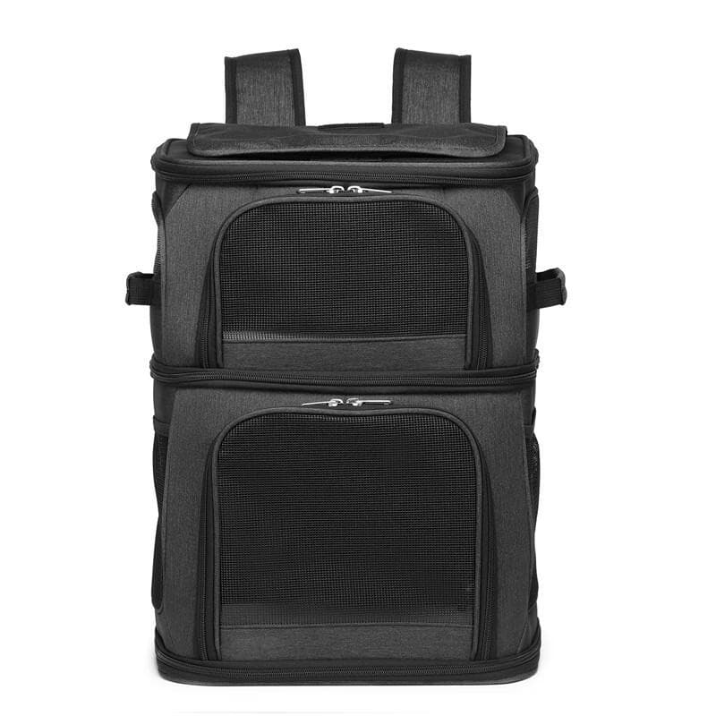 Lishen Bluebird Double-Layer Pet Backpack čierna