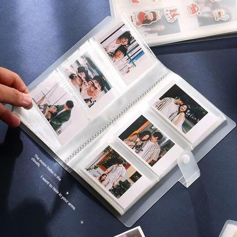 1ks Priehľadný fotoalbum Mini Polaroid album Kniha na zbieranie fotokariet lístkov na vlak Album na zbieranie kariet s obrázkami