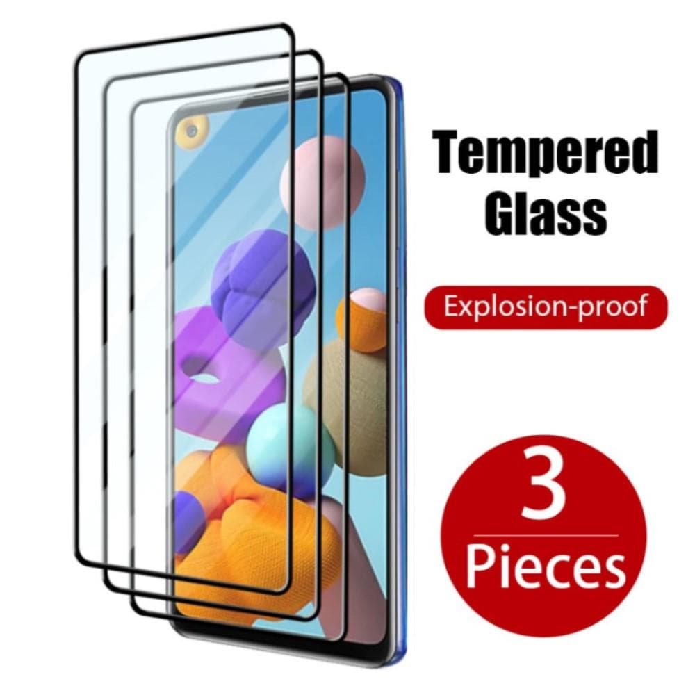 Ochranné sklo s 3 ks pre Samsung A16 A15 A25 A35 A55 A14 A26 A34 A54 A51 A52 A56 A36 M32 pre Xiaomi Redmi Note 13 12 Pro 11 10C 13C čierna